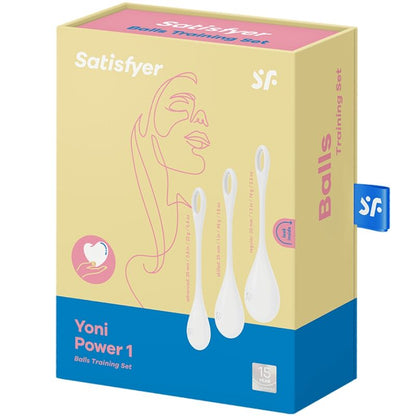 CONJUNTO DE TREINAMENTO SATISFYER YONI POWER 1 BRANCO