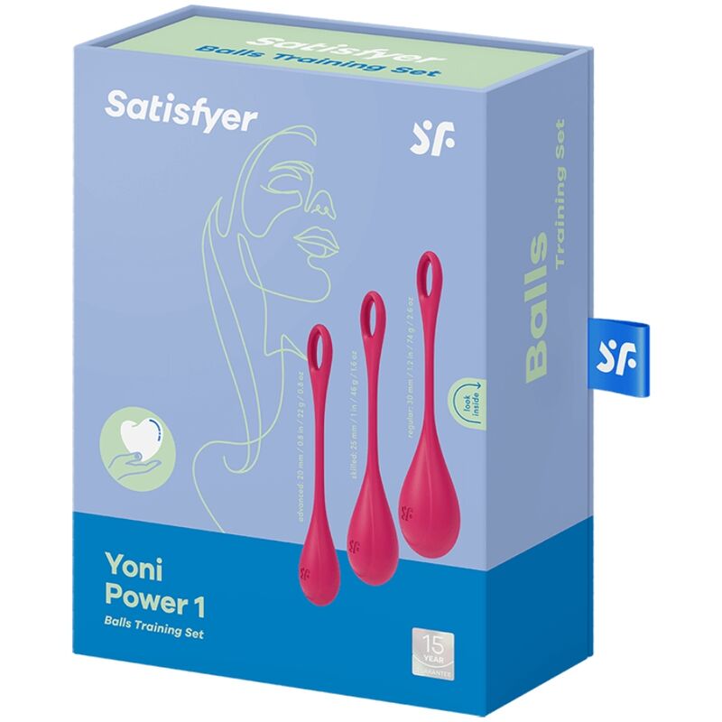 CONJUNTO DE TREINAMENTO SATISFYER YONI POWER 1 VERMELHO