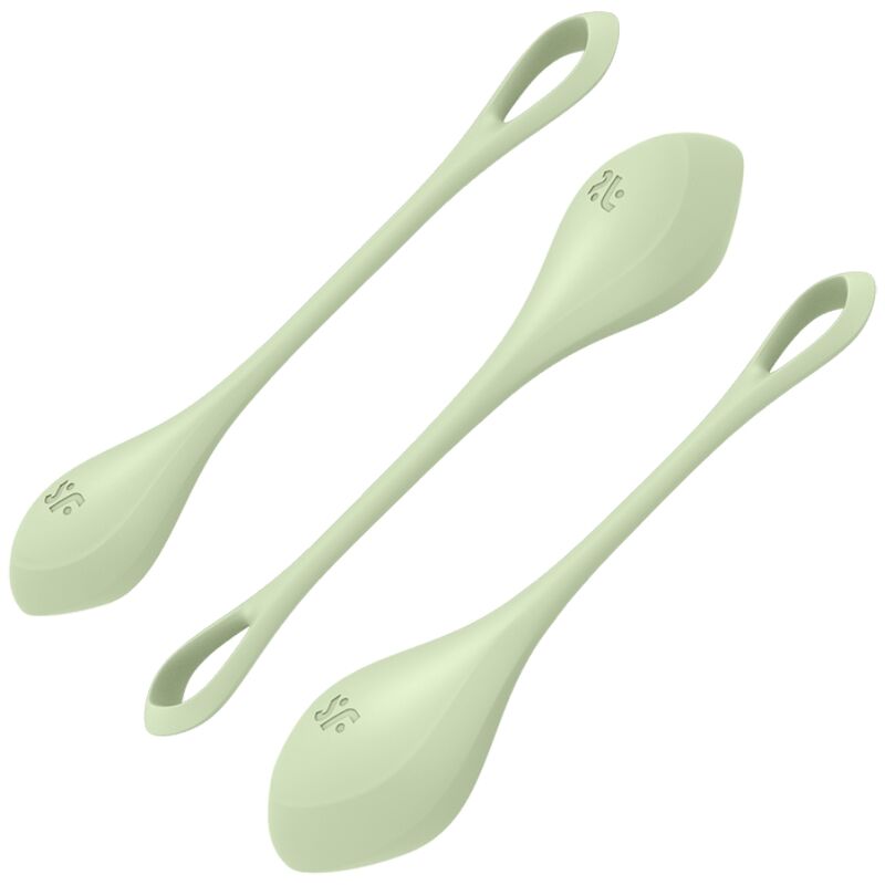 CONJUNTO DE TREINAMENTO SATISFYER YONI POWER 2 VERDE