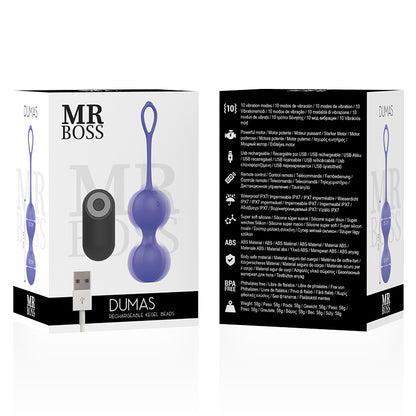 MR BOSS DUMAS PERLINE KEGEL VIBRANTI TELECOMANDO