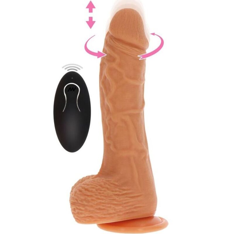 CAIA NA REAL CIMA E BAIXO ROTATIVO VIBR DILDO SKIN