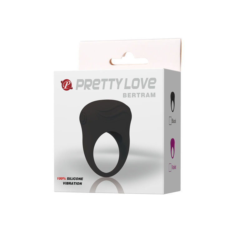 PRETTY LOVE BERTRAM ANILLO VIBRADOR NEGRO