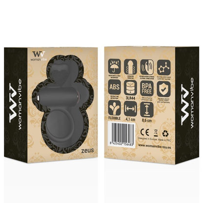 ANEL VIBRADOR DE SILICONE WOMANVIBE ZEUS