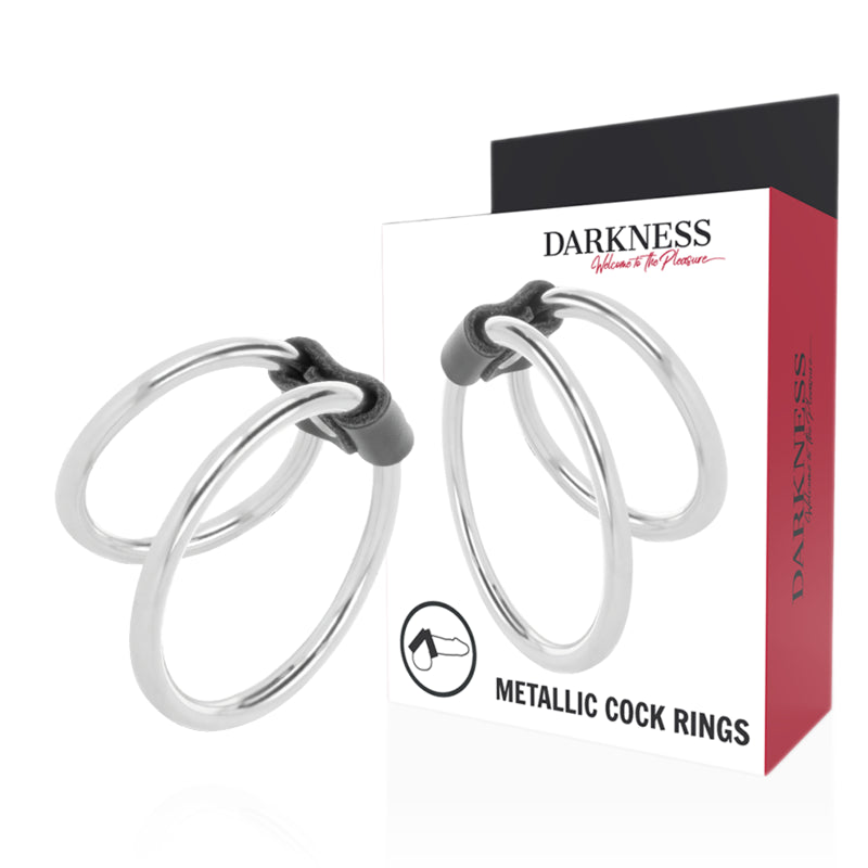 DARKNESS DOUBLE METAL RING PENIS