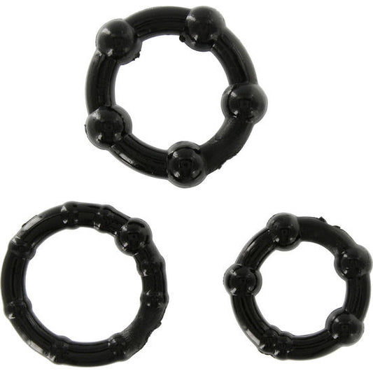 CONJUNTO DE SEVeNCIAS DE TReS ANeIS DE PeNIS PRETO