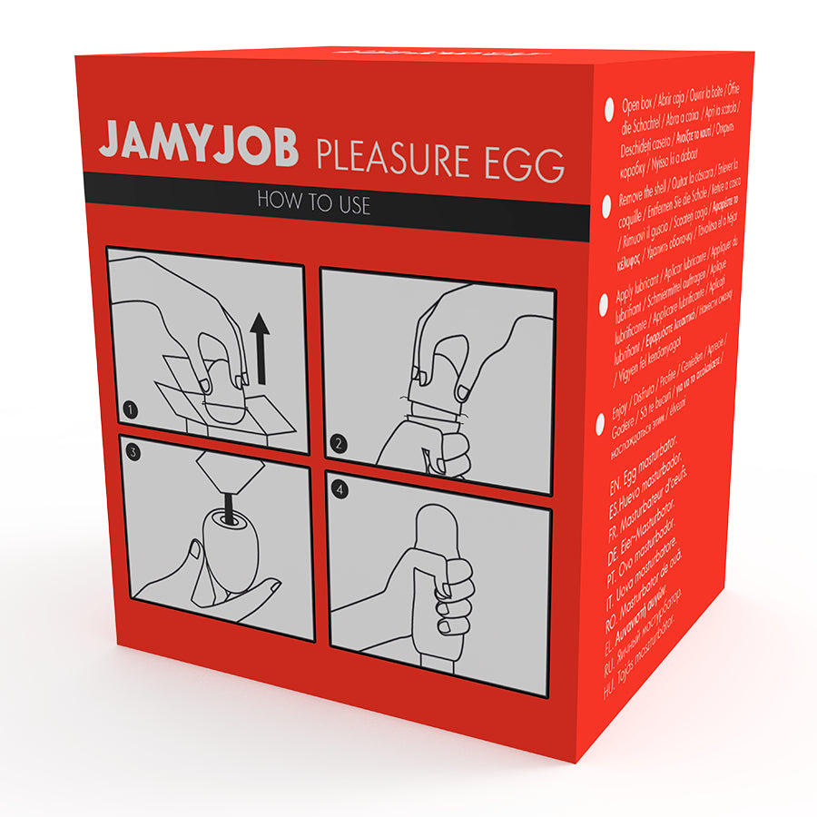 JAMYJOB EGG MASTURBATOR RED VERSION DISCRETT