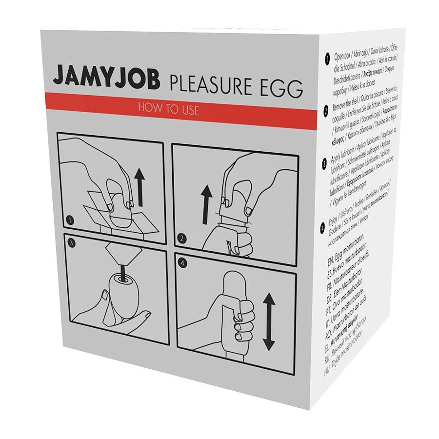 JAMYJOB EGG MASTURBATOR RED EDITION DISCRETT