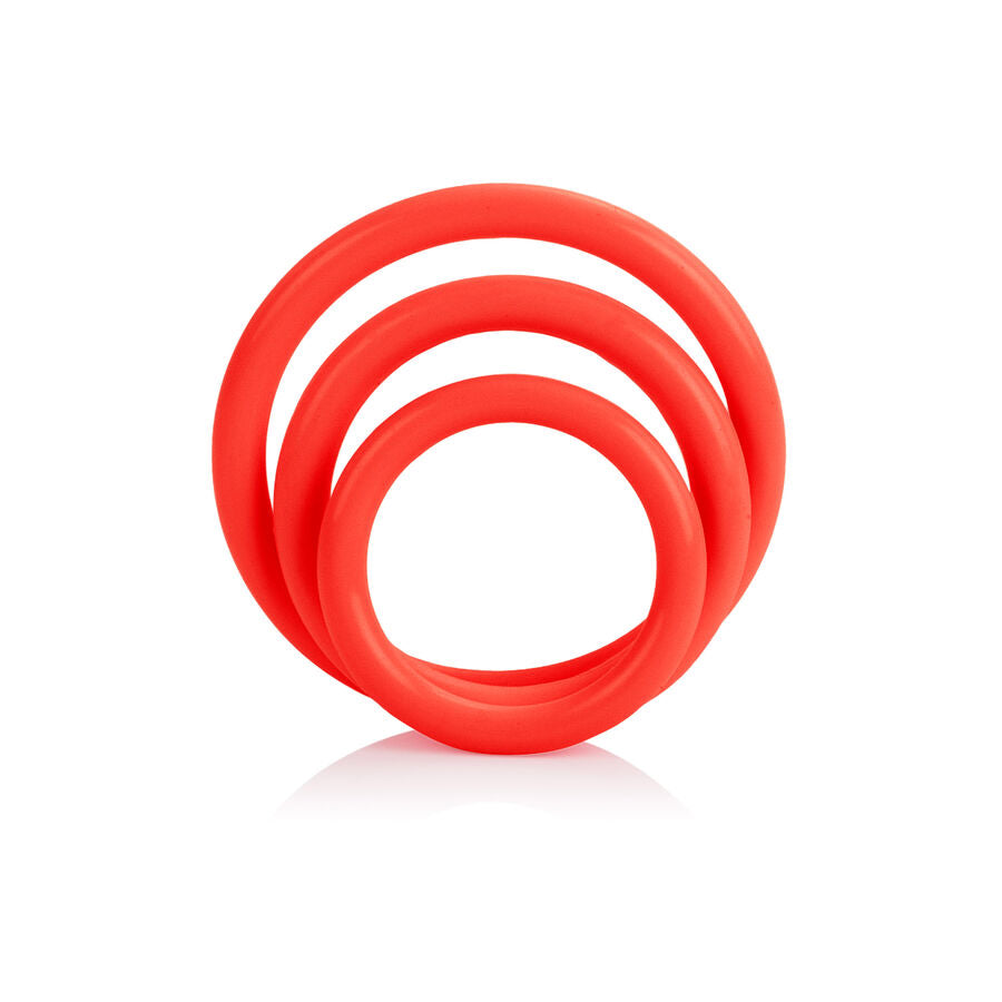 CALEX TRI RINGS SET RED