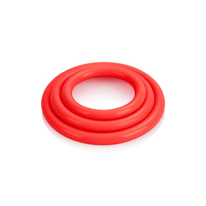 CALEX TRI RINGS SET RED