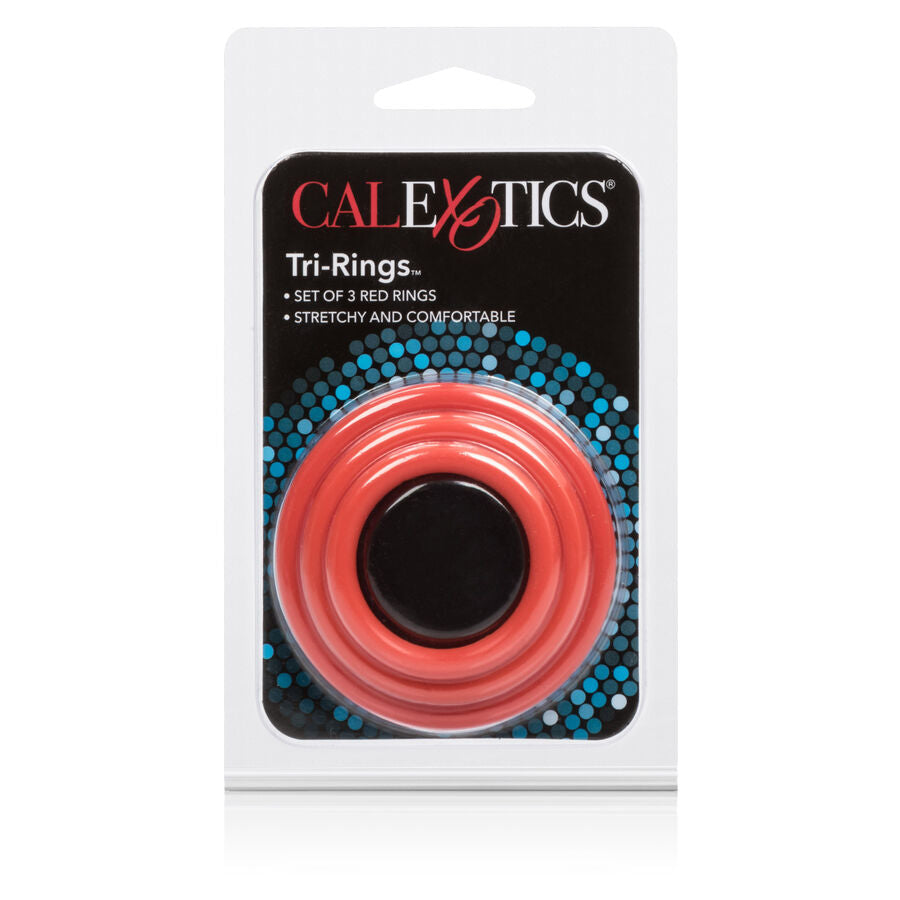 CALEX TRI RINGS SET RED