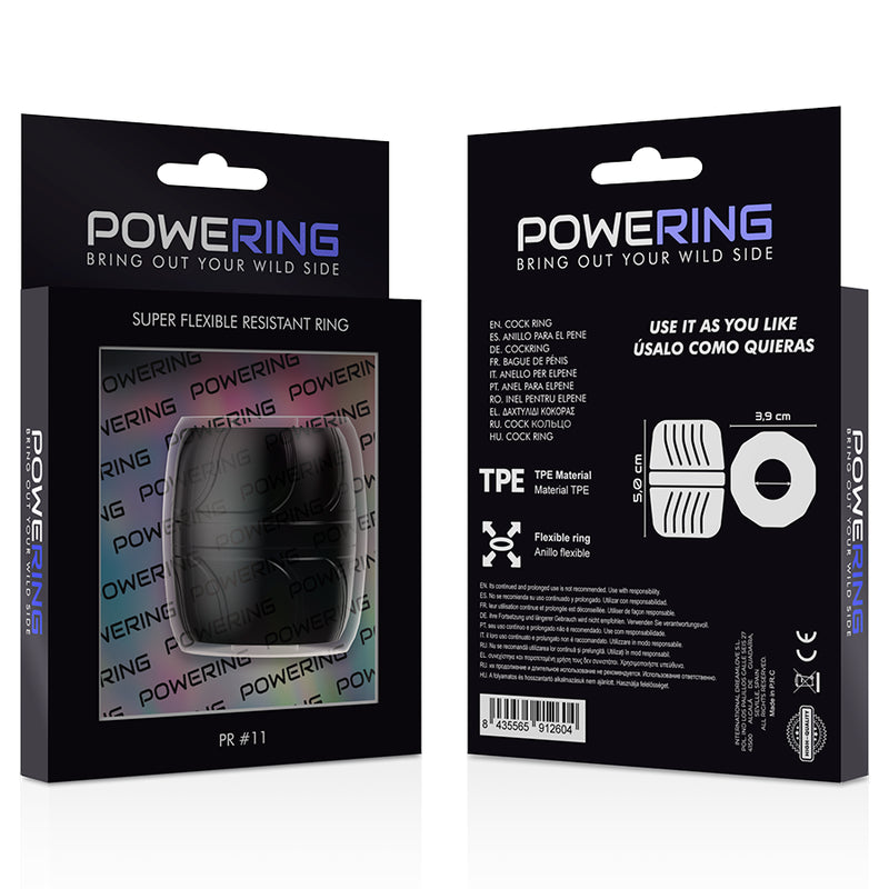 POWERING SUPER FLEXIBLE RESISTANT RING 5 CM PR11 BLACK