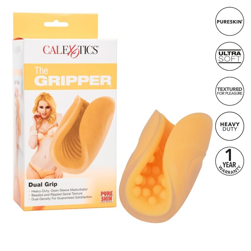 CALEX MASTURBADOR DE GRIP COM FRONTEIRA LARANJA