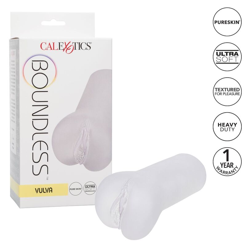 CALEX BOUNDLESS VULVA STROKER TRANSPARENTE