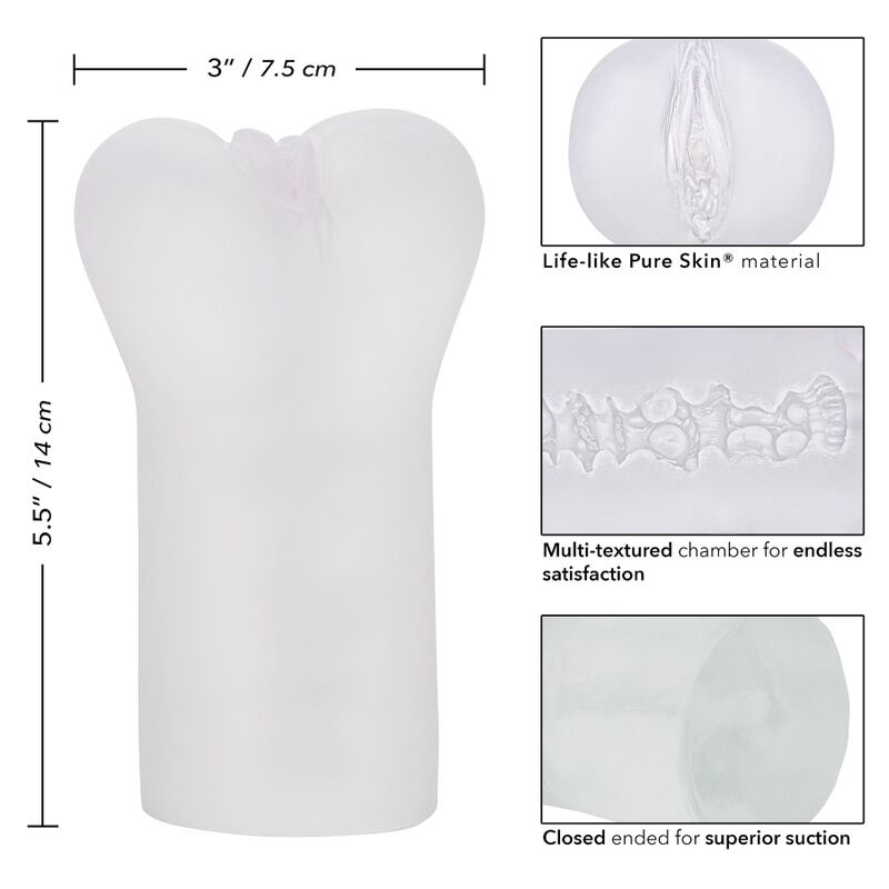 CALEX BOUNDLESS VULVA STROKER TRANSPARENTE