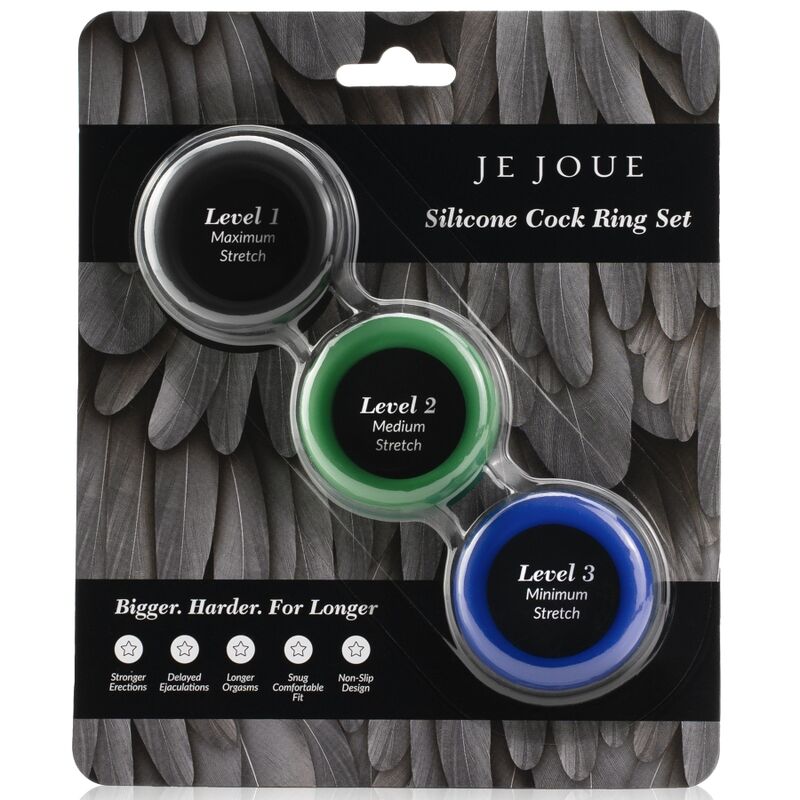 CONJUNTO DE ANEL DE SILICONE JE JOUE