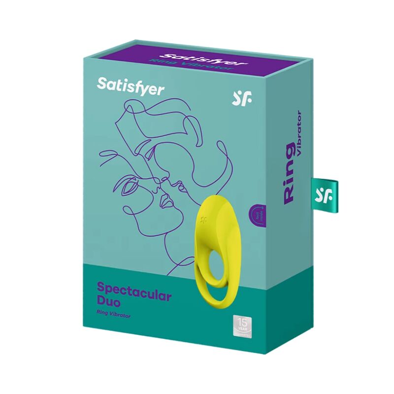 SATISFYER SPECTACULAR DUO RING VIBRATOR AMARELO