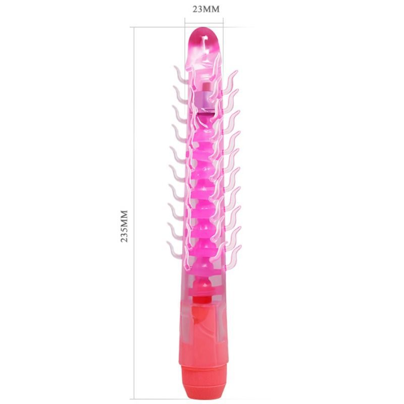 FLEXI VIBE SENSUAL SPINE BENDABLE VIBRATING DILDO LILA 235 CM