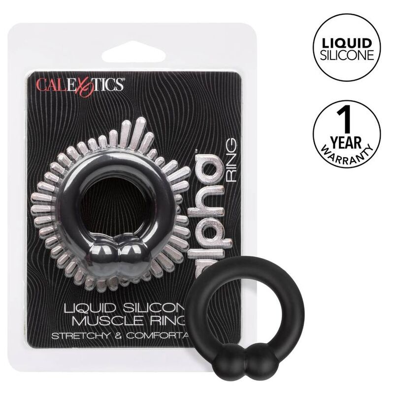 CALIFoRNIA EXOTICS ALPHA MUSCLE RING PRETO