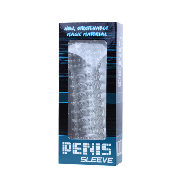 PENIS SLEEVE WITH STIMULATING POINTS PINK 14 CM