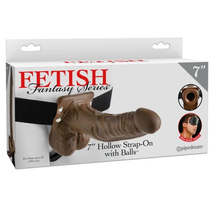 STRAP ON HUECO CON TESTiCULOS 178 CM FETISH FANTASY SERIES