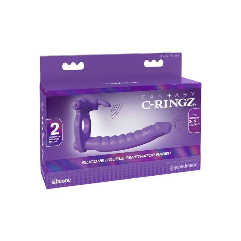 FANTASY C RINGZ SILICONE DOUBLE VIBRATOR COELHO