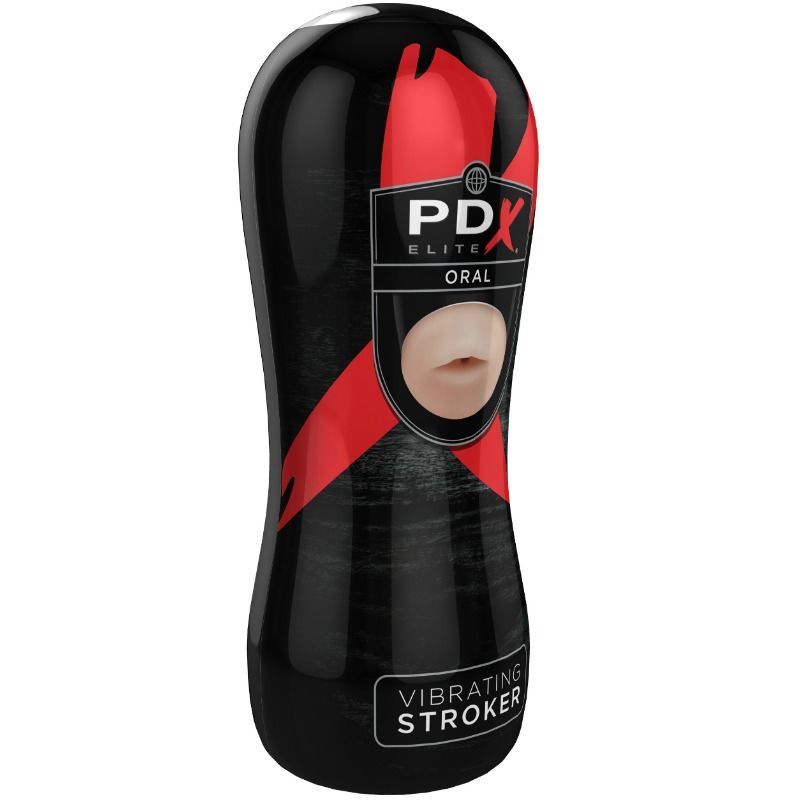 PDX ELITE VIBRATING ORAL STROKER