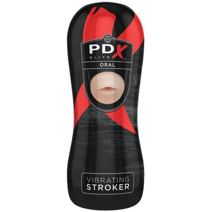 PDX ELITE VIBRATING ORAL STROKER