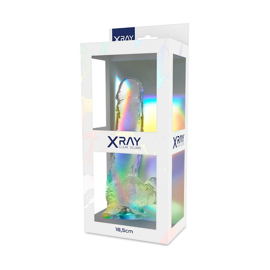 XRAY CLEAR DILDO REALISTA TRANSPARENTE 185CM X 38CM