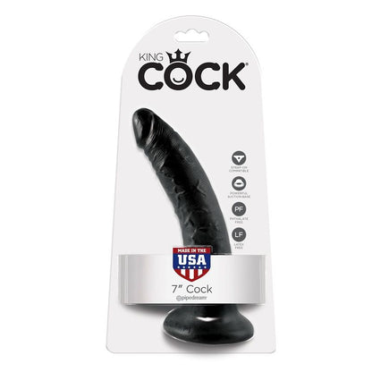 KING COCK 7 PENE NEGRO 178 CM