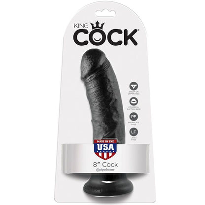 KING COCK 8 PENE NEGRO 203 CM