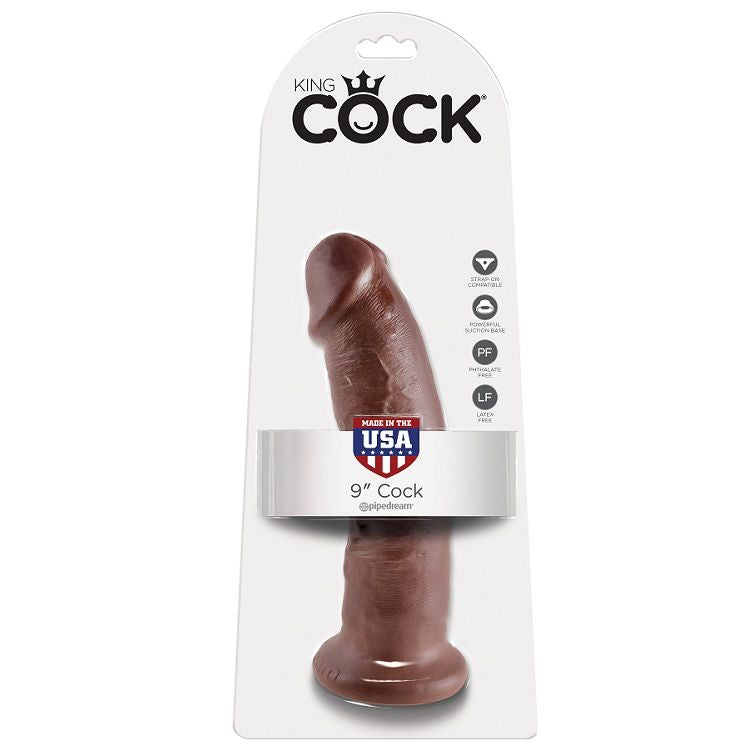 KING COCK 9 PENE MARRON 229 CM