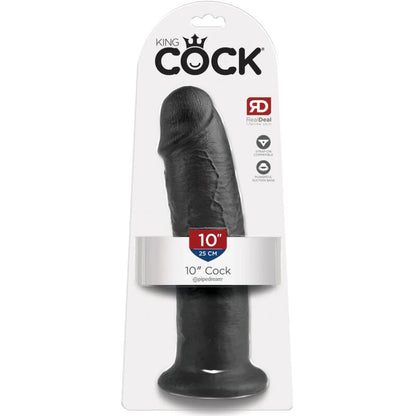 KING COCK 10 PENE NEGRO 25 CM