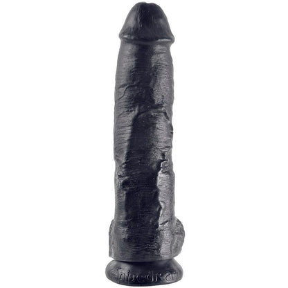 KING COCK 10 PENE REALISTICO NEGRO 265 CM