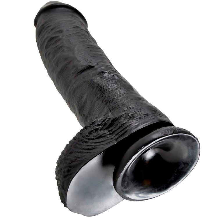 KING COCK 10 PENE REALISTICO NEGRO 265 CM