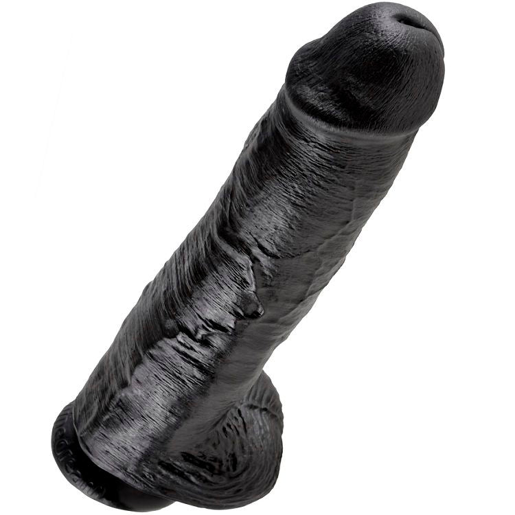 KING COCK 11 PENE REALISTICO NEGRO 28 CM