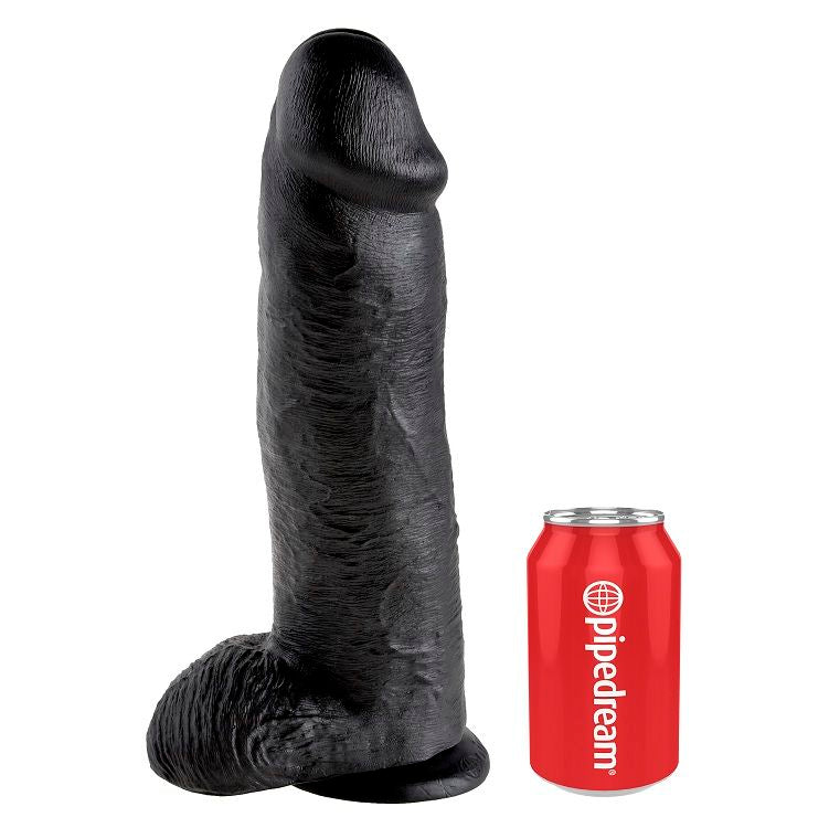 KING COCK 12 PENE REALISTICO NEGRO 3048 CM