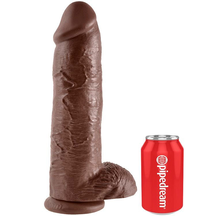 KING COCK 12 PENE REALISTICO MARRON 3048 CM