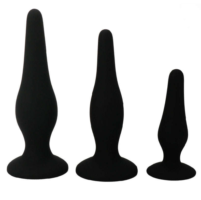 BONITO INFERIOR PLUGUES DE SILICONE DO KIT ANAL DO INICIANTE