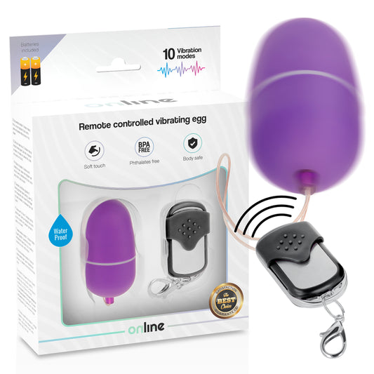 OVO VIBRANTE DE CONTROLE REMOTO ONLINE M ROXO