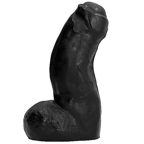 ALL BLACK REALISTIC DONG 17CM