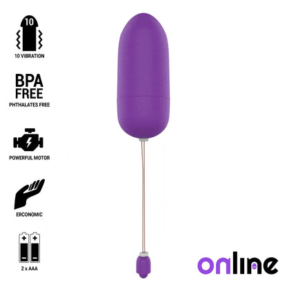 OVO VIBRANTE IMPERMEaVEL ON LINE ROXO