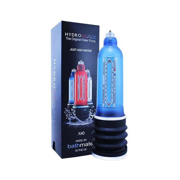 BOMBA DE BANHO HYDROMAX X40 PeNIS AZUL BRILHANTE