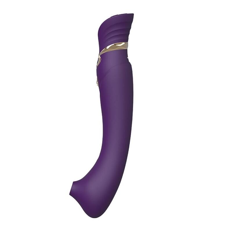 ZALO QUEEN SET PULSE WAVE CLIT STIM PURPLE