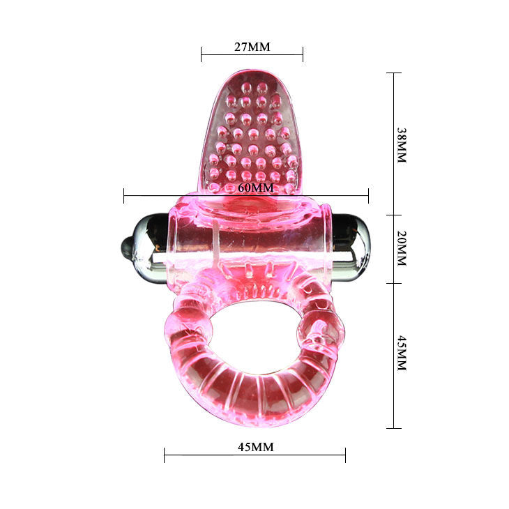 SWEET ABS 10 RITMOS RING ANILLO PENE VIBRADOR ROSA