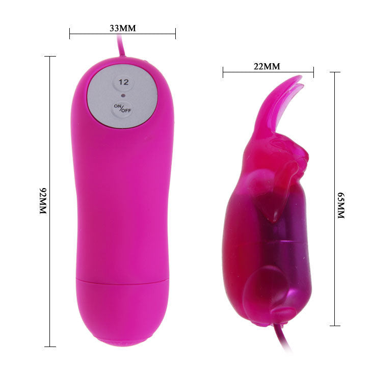 BAILE BONITO COELHO SECRETO VIBRADOR ROXO 12 VELOCIDADE