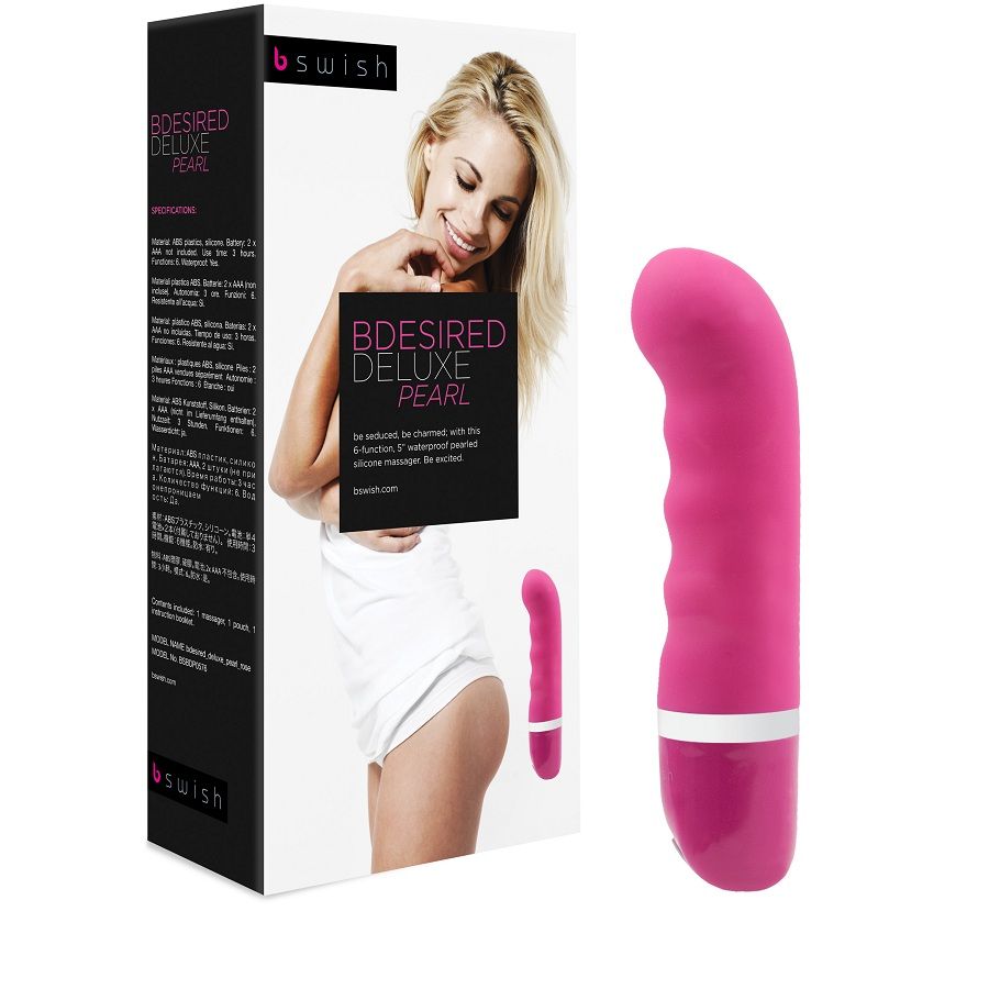 B SWISH BDESIRED DELUXE PEARL VIBRATOR ROSE