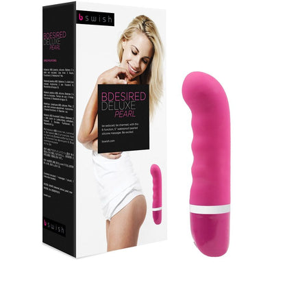 B SWISH BDESIRED DELUXE PEARL VIBRATOR ROSE