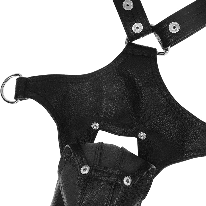 FETISH SUBMISSIVE ATTITUDE ECO LEATHER BODY STRAP HARNESS MEN