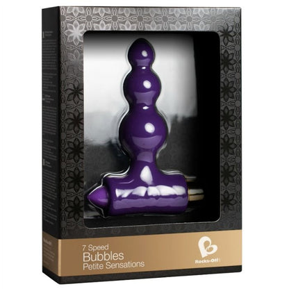 ESTIMULADOR ANAL PETITE SENSATIONS BUBBLES ROCKS OFF ROXO