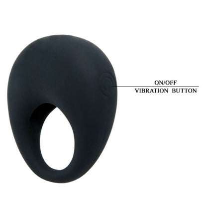 ANILLO VIBRADOR TRAP DE PRETTY LOVE NEGRO